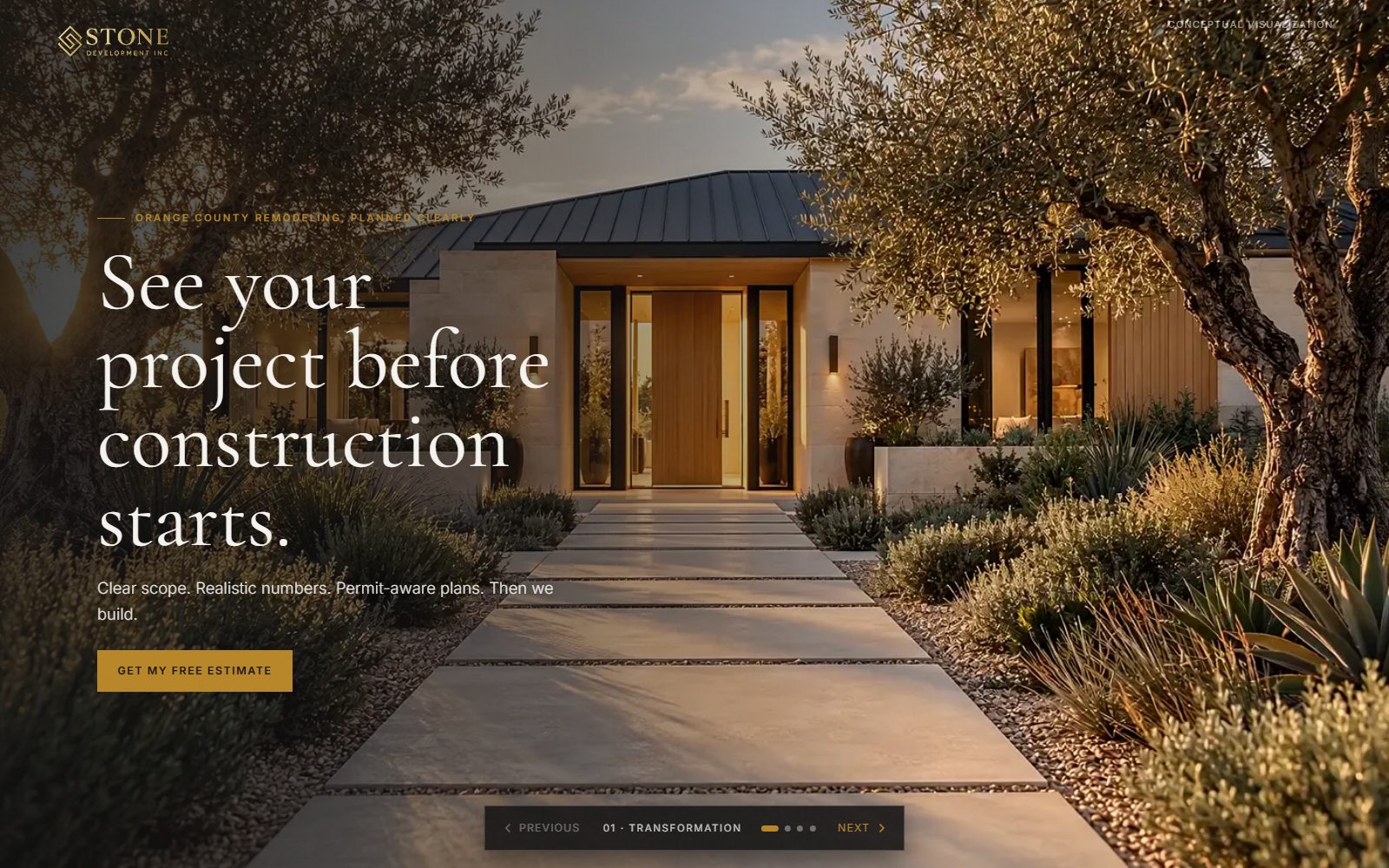 Stone Development Inc. website screenshot